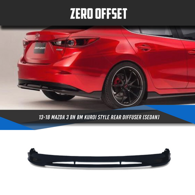 Zero Offset Kuroi Style Diffuser for 19+ Mazda 3 BP (Hatch)