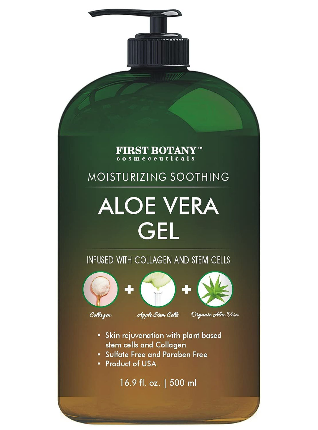 Pure Aloe Vera Gel With 100 Fresh And Pure Aloe Infused With Stem Cel First Botany 5071