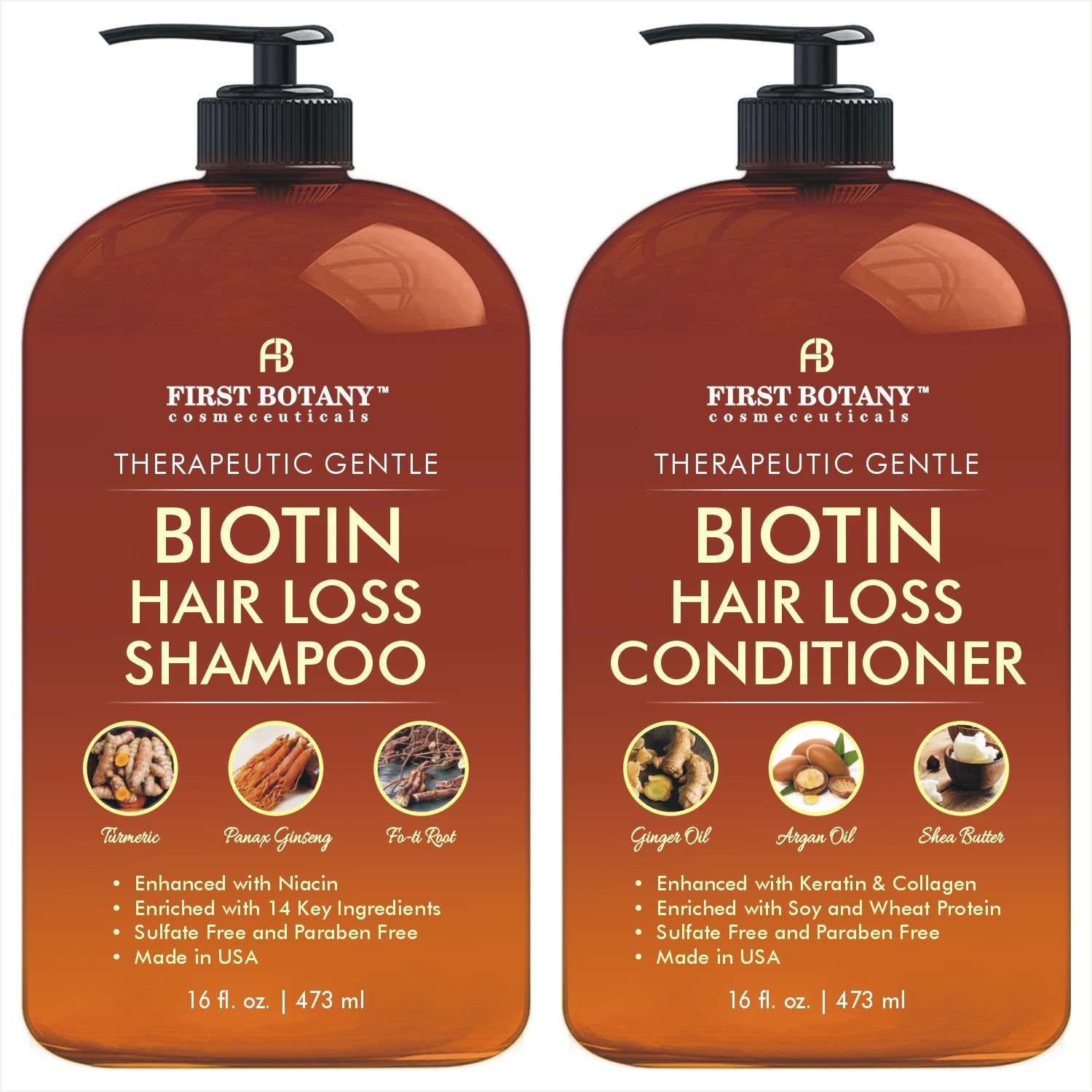 Hair Growth Shampoo Conditioner Set - An Anti Hair Loss Shampoo and Co –  First Botany