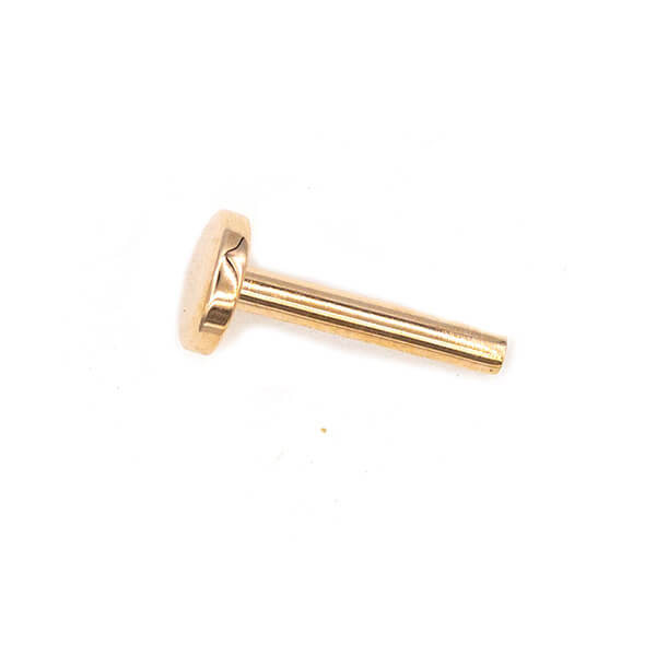 14K GOLD PUSH PIN FLAT BACK