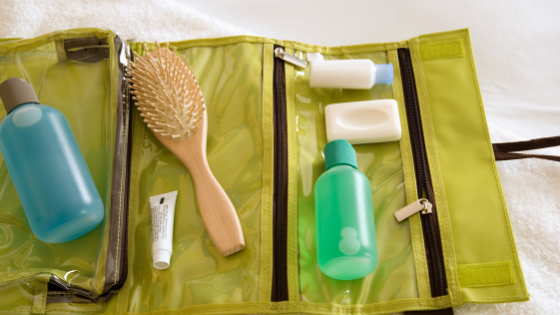 What are the essential toiletries to take with you on long journeys?