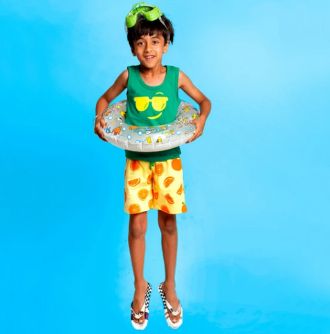Orange Summer Shorts for Boys - shop from plan B