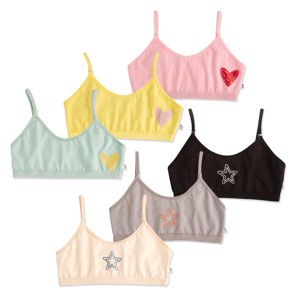 Ivory 6-pack Training Bra Set – Plan B