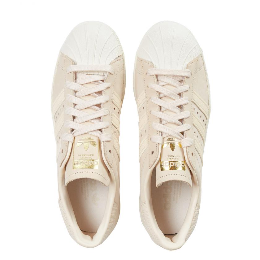 adidas superstar beige femme