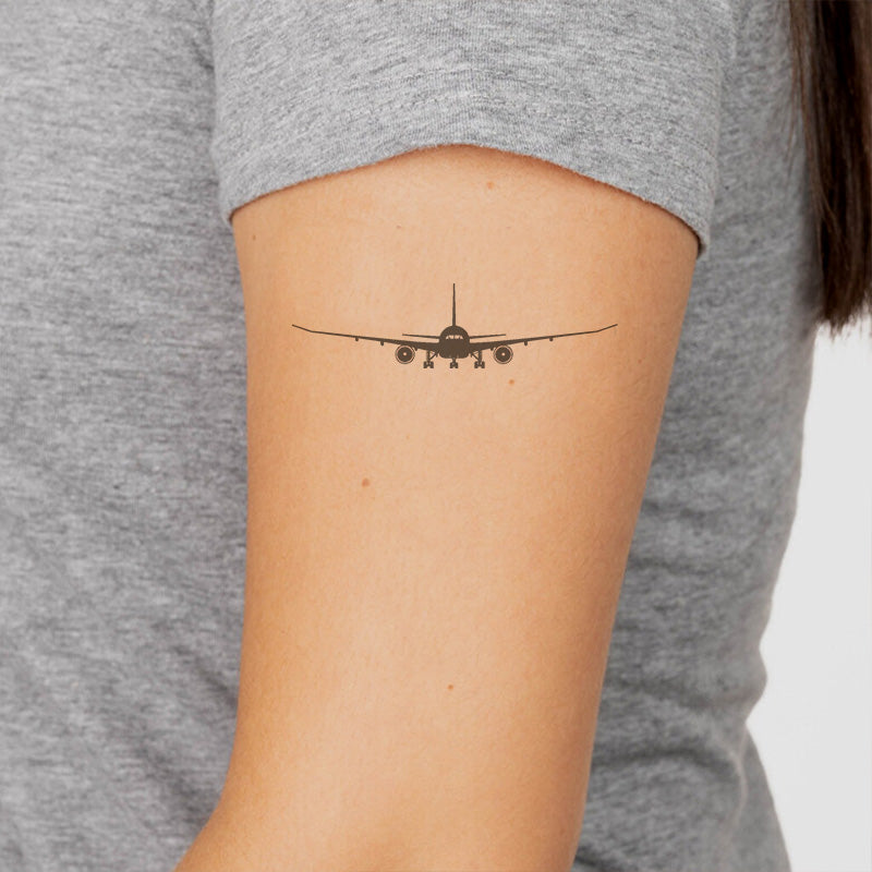 Boeing 787 Silhouette Designed Tattoes – Aviation Shop