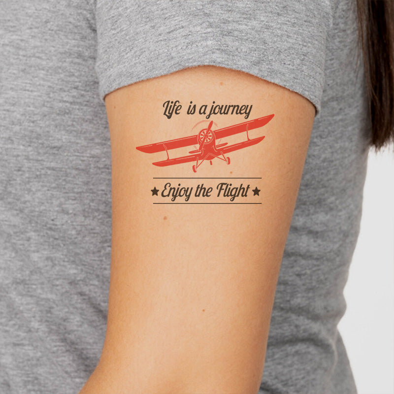 Trust The Journey Temporary Tattoo - Trust The Journey Manifestation Tattoo  – Conscious Ink