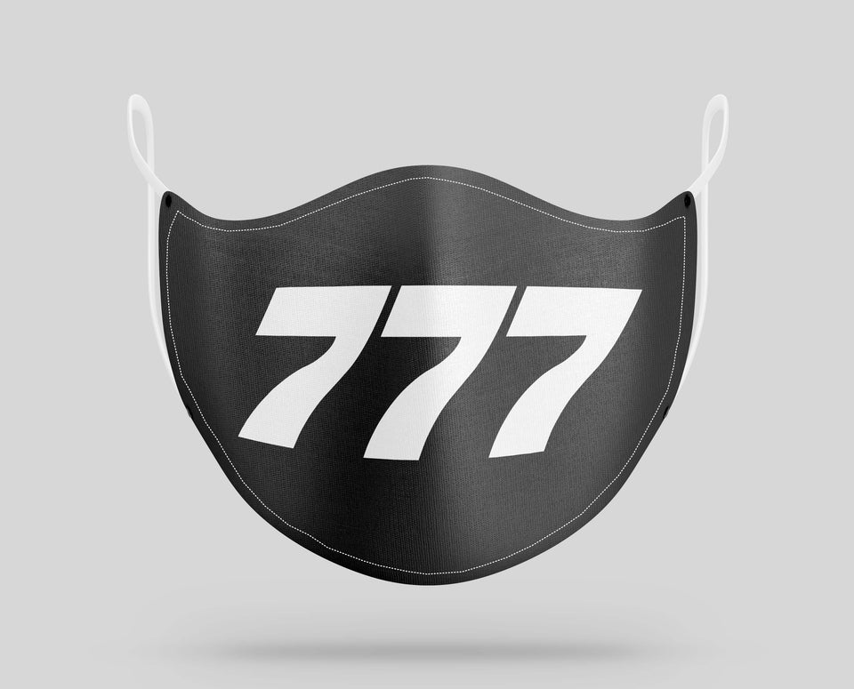 Boeing 777 Text Designed Face Masks Aviation Shop