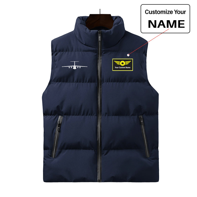 Ilyushin IL-76 Silhouette Designed Puffy Vests – Aviation Shop