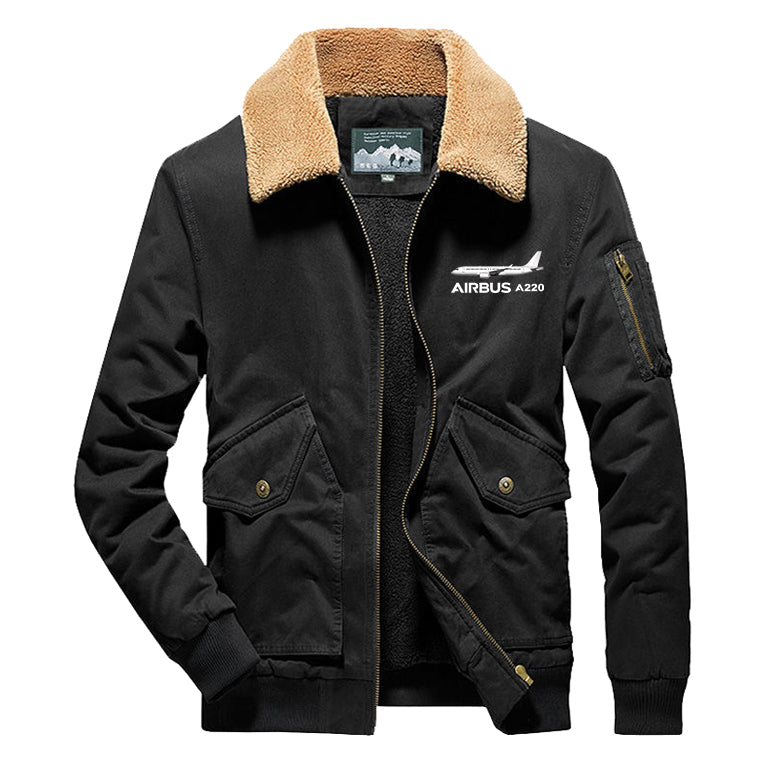The Airbus A220 Designed Thick Bomber Jackets – Aviation Shop
