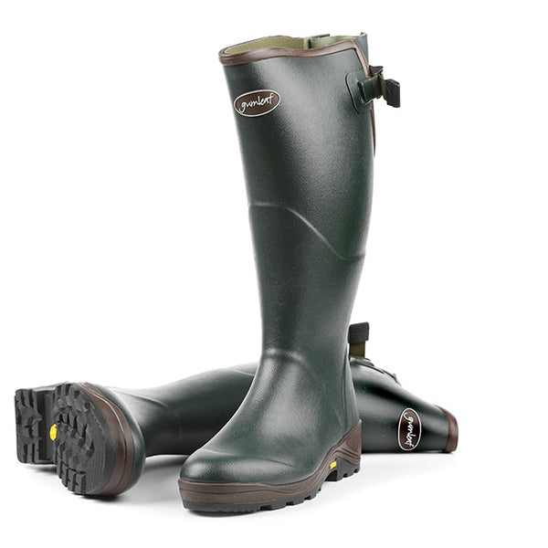 wide calf steel toe rubber boots