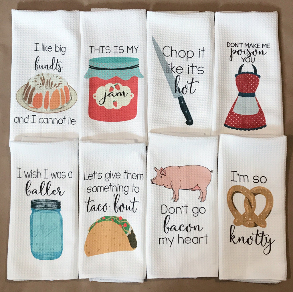 Funny Kitchen Towels for New Home, Grilling Gifts for Men, I Like Big Cups  Grilling Towels, Dad Birthday Gift From Daughter, Barbeque Gifts 