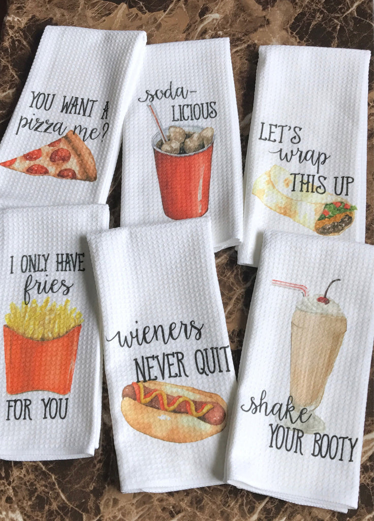 Microfiber Dish Towels Funny Veggie Puns Funny Kitchen Towel Set of 4 -  Best Housewarming Gifts for New Home, Tea Towels for Kitchen Funny, Mom  Kitchen Gifts, V… in 2023