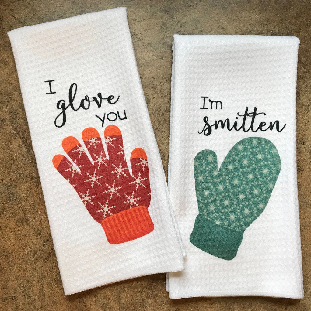 Warm Winter Wishes Mittens – Kitchen Tea Towel