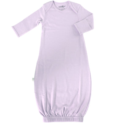 Merino Wool Baby Gown Natural Merino Wool Baby Sleepwear – Woolino