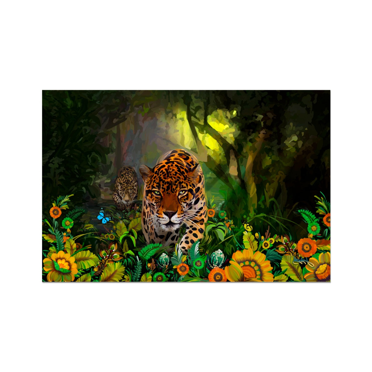 Leopard Petrykivka | Rolled Eco Canvas