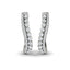 Vlora Adella 14k White Gold and Diamond Hoop Earrings VER60473