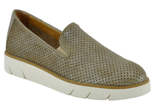 taupe slip ons