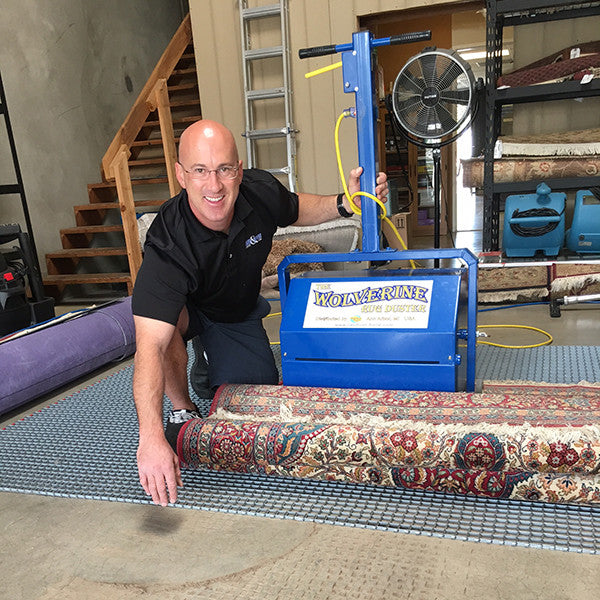 gridded matting rug making