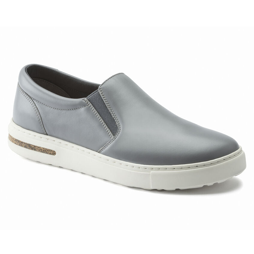 Birkenstock Women's Oswego Slip-On Sneaker - Gray Leather – Seliga Shoes