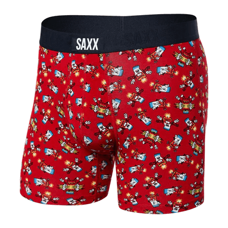 SAXX Men's Vibe Boxer Brief Underwear - Fired Up Red – Seliga Shoes