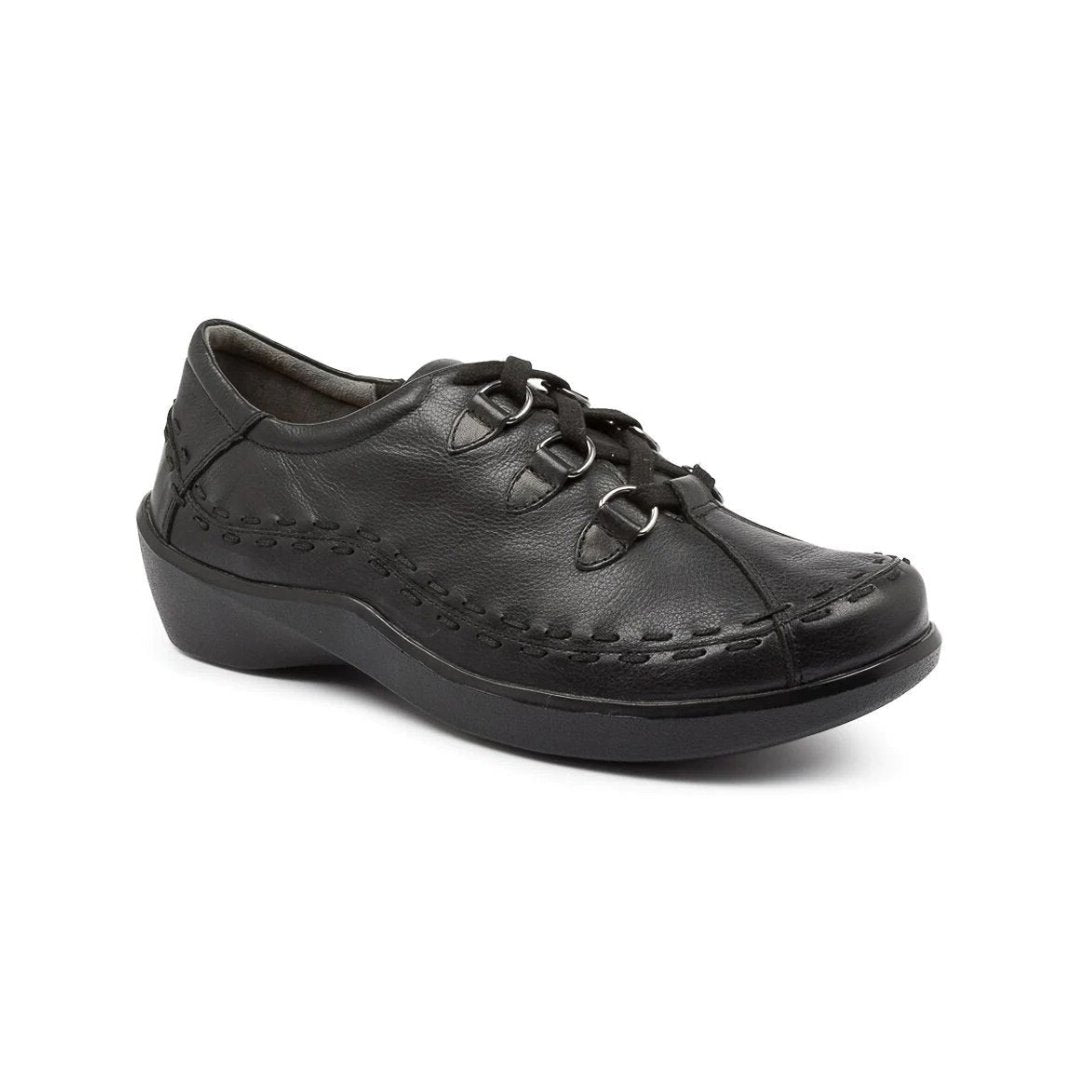 Ziera Shoes Women's Allsorts Comfort Lace-Up - Black – Seliga Shoes