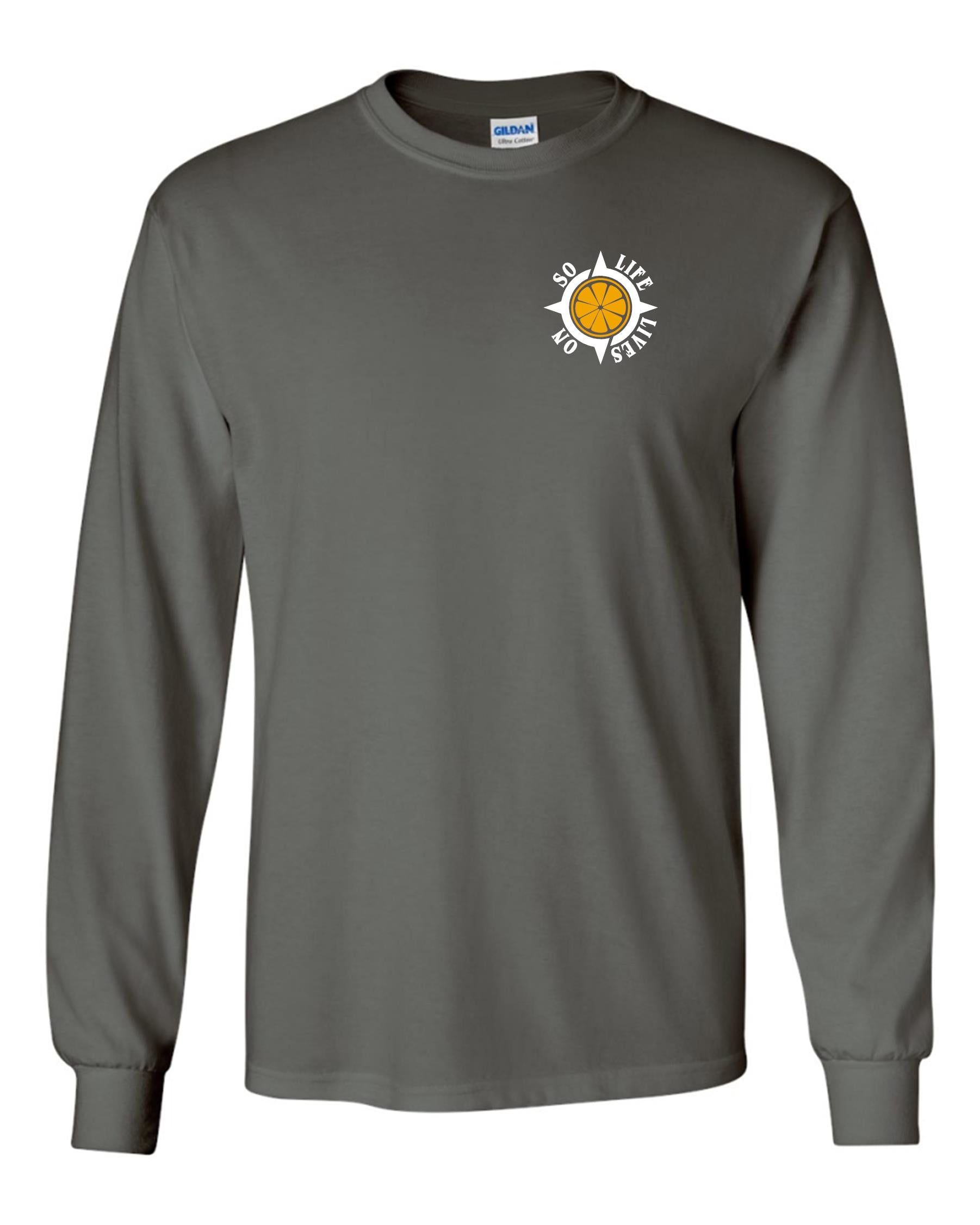 When Life Gives You Lemons Long Sleeve Gray T-shirt - ThreadZ & Ink