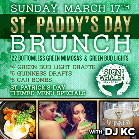 SIgn Of The Whale, St Patty's Day, Brunch, Stamford 