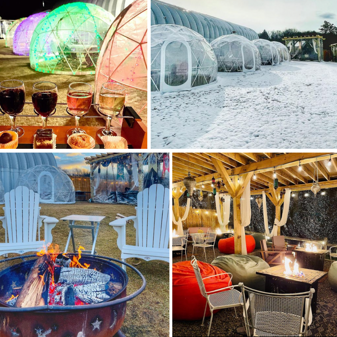 Aquilas Nest Vineyard Igloo Dinning in Connecticut