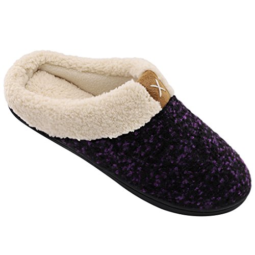 ultraideas comfort fleece memory foam slippers