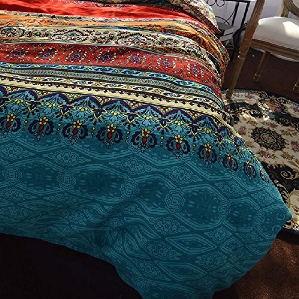 Bohemia Retro Bedding Duvet Cover 100% Brushed Cotton Bedding Sets (Tw