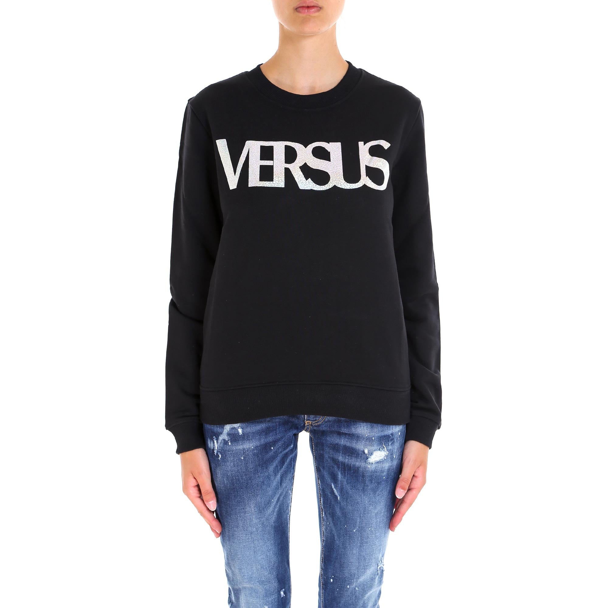 VERSUS VERSUS CLASSIC LOGO PRINT SWEATSHIRT