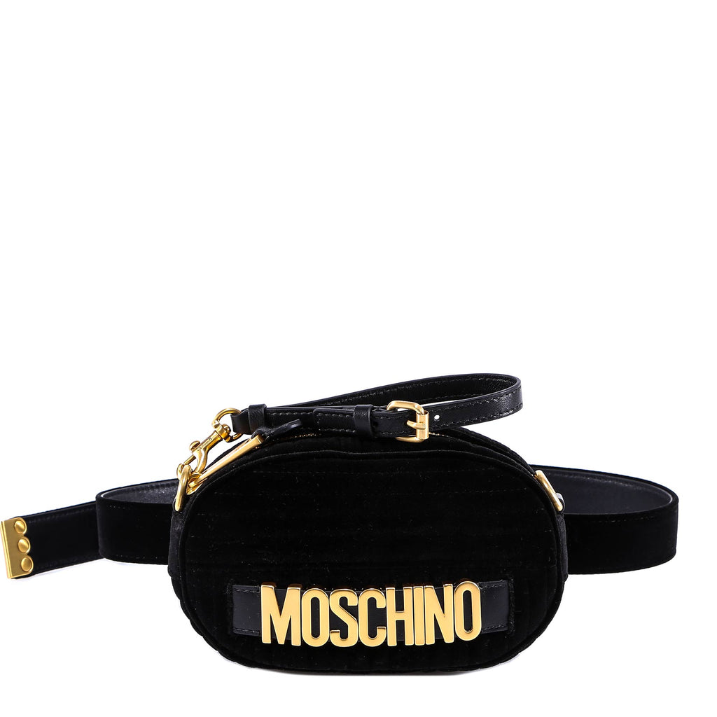 Moschino Velvet Shoulder Bag – Cettire