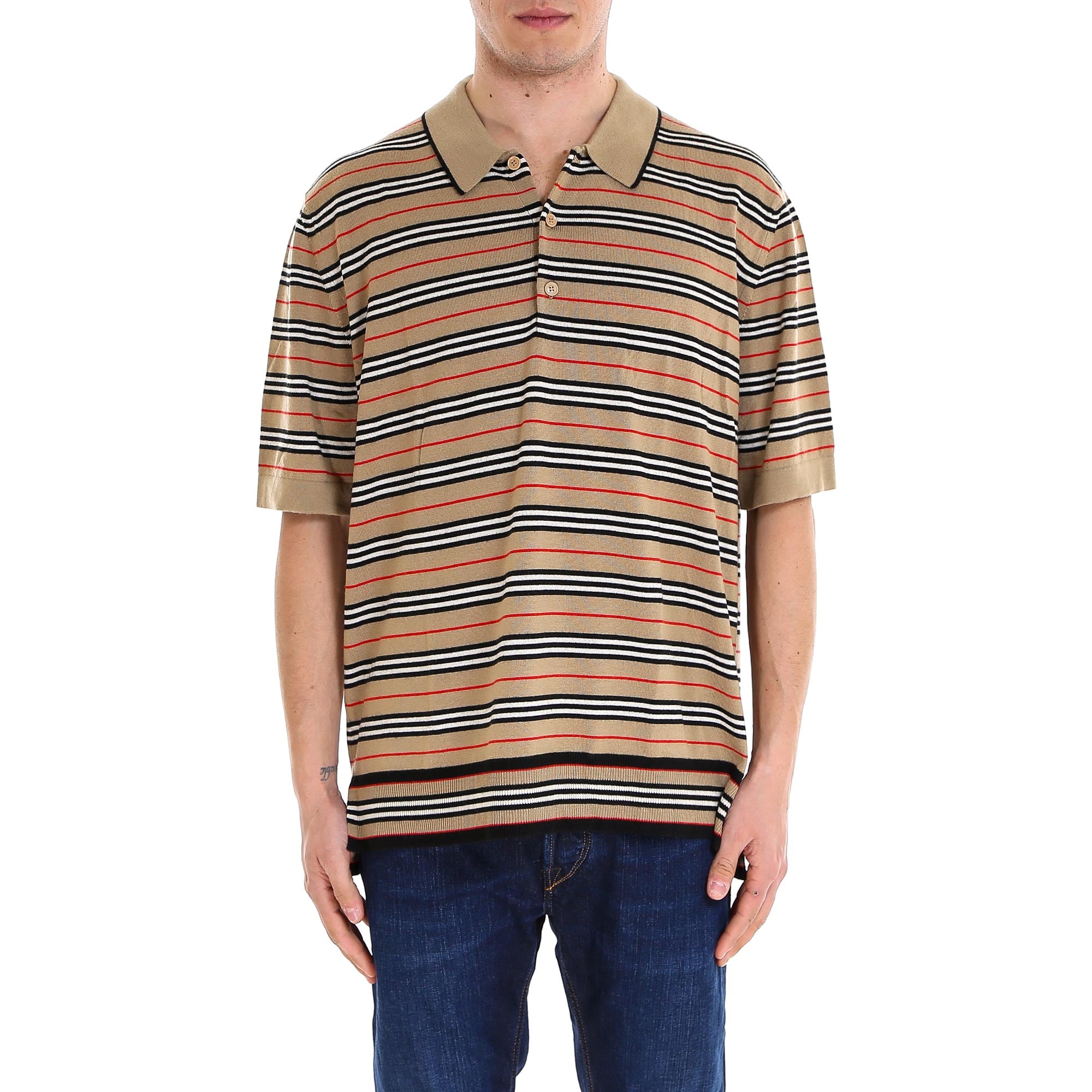 BURBERRY BURBERRY STRIPED POLO SHIRT