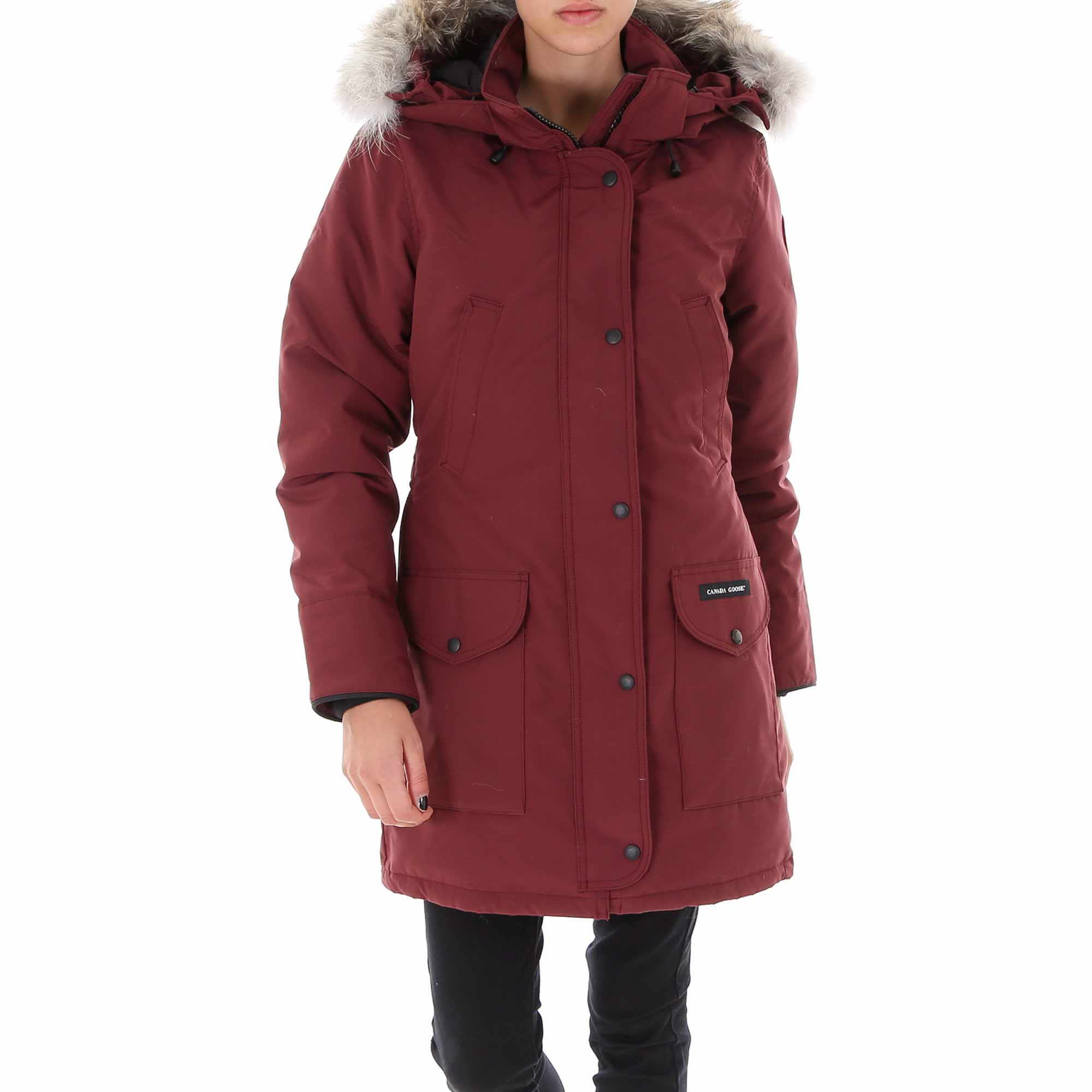 Canada Goose Trillium Fur Trimmed Hooded Parka In Purple | ModeSens