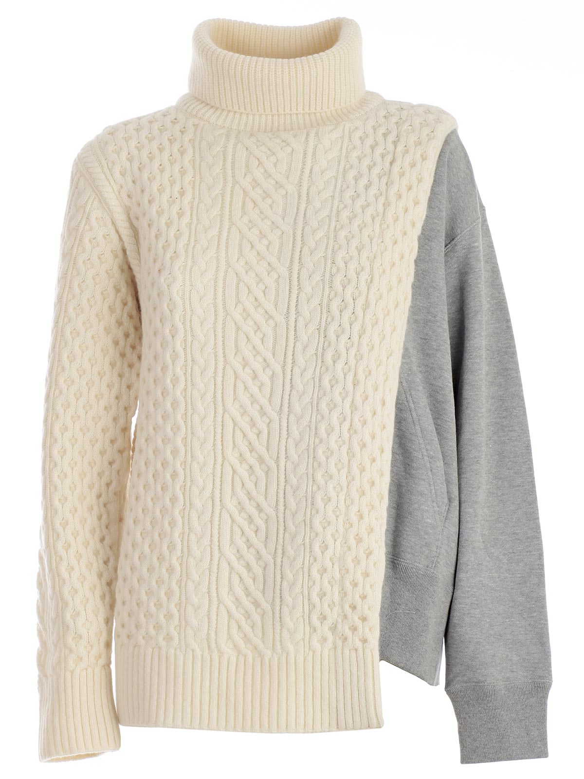 SACAI SACAI CABLE KNIT PULLOVER