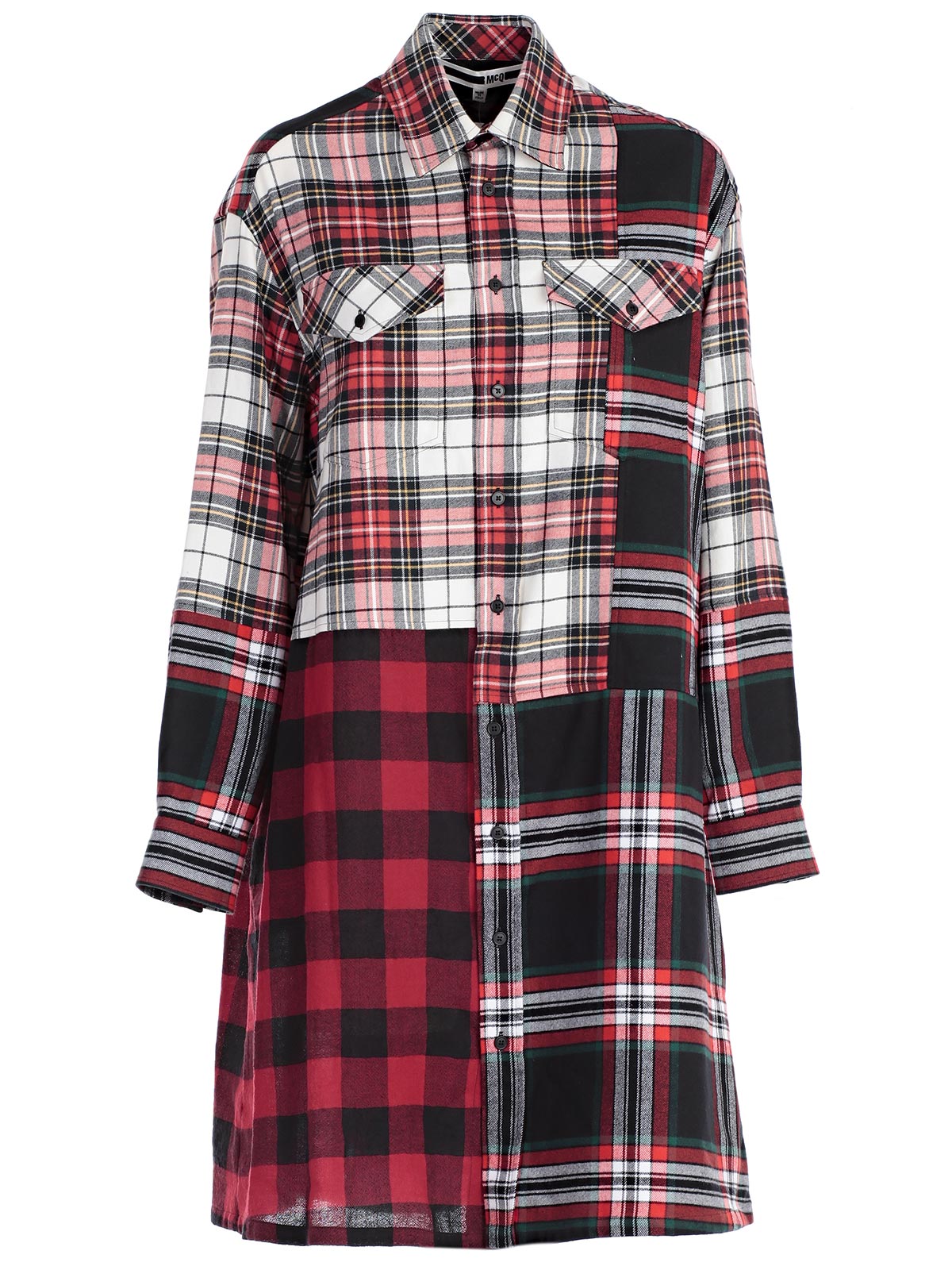 MCQ BY ALEXANDER MCQUEEN MCQ ALEXANDER MCQUEEN TARTAN SHIRT DRESS