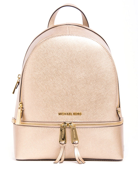 michael kors rose gold backpack