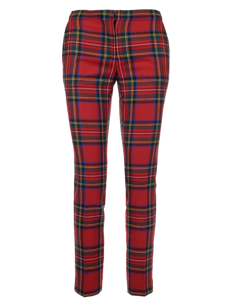 burberry check trousers