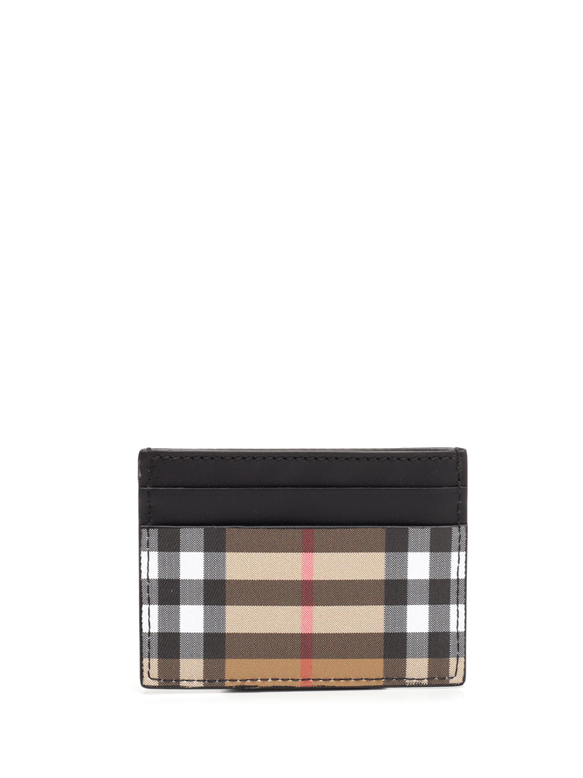 BURBERRY BURBERRY SANDON CHECK PRINT CARD HOLDER