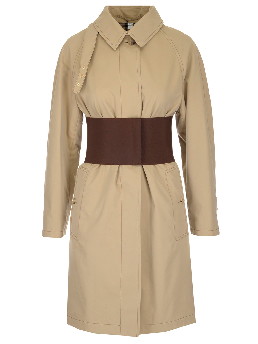 BURBERRY BURBERRY CORSET BELTED TRENCH COAT