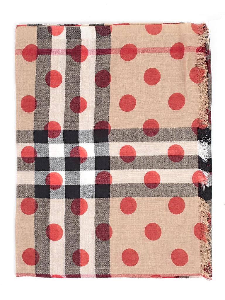 burberry polka dot scarf