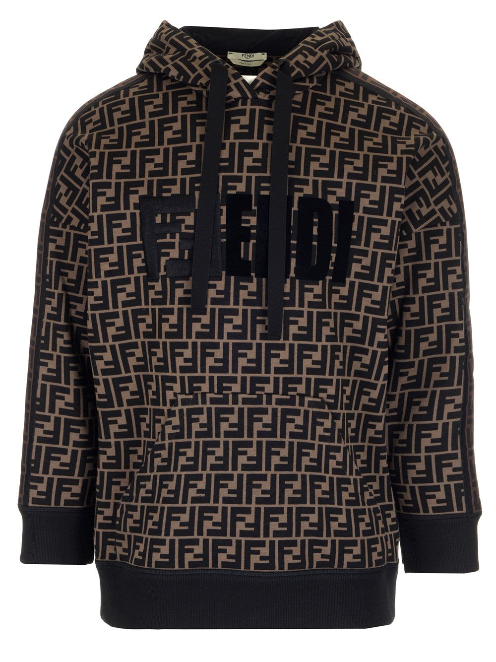 FENDI FENDI MONOGRAM LOGO HOODIE