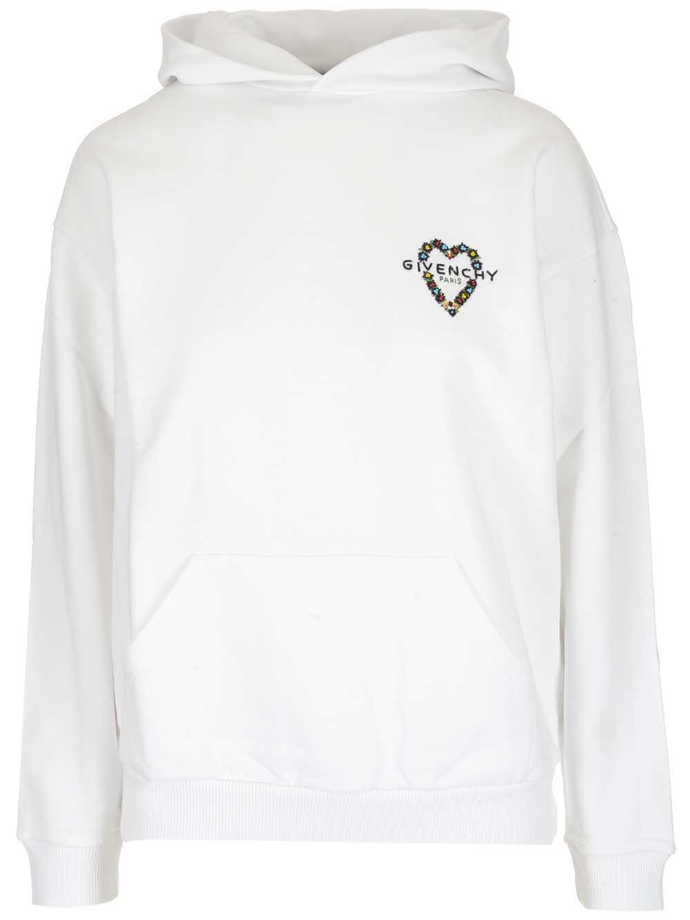 GIVENCHY GIVENCHY LOGO EMBELLISHED HOODIE
