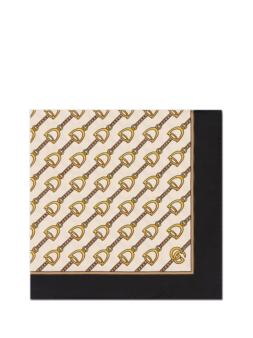 GUCCI GUCCI STIRRUPS PRINT SCARF