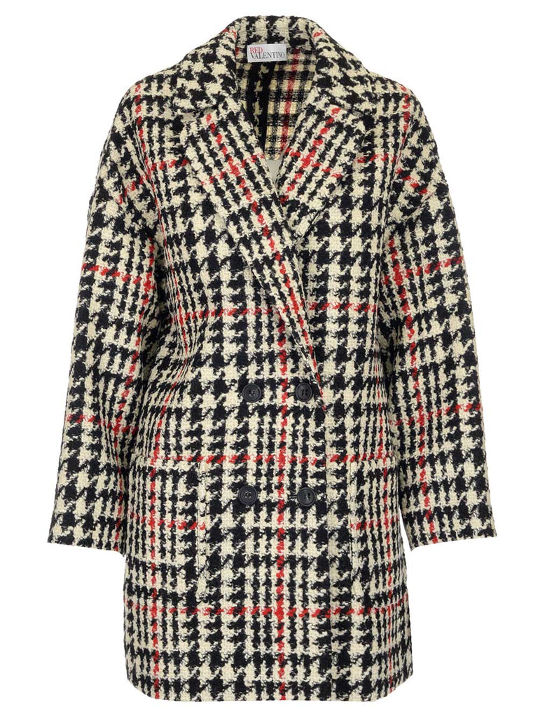 RED VALENTINO RED VALENTINO HOUNDSTOOTH DOUBLE