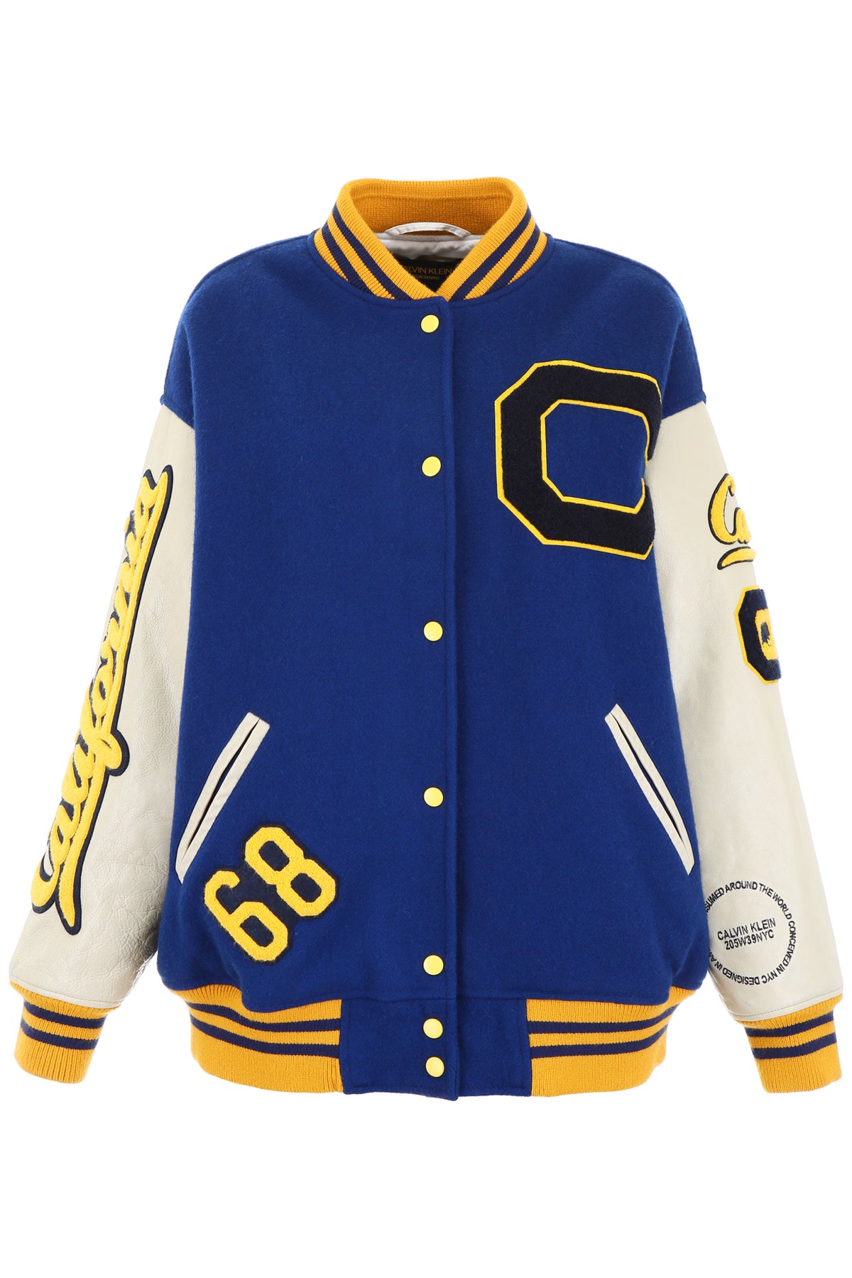 calvin klein 205w39nyc varsity jacket