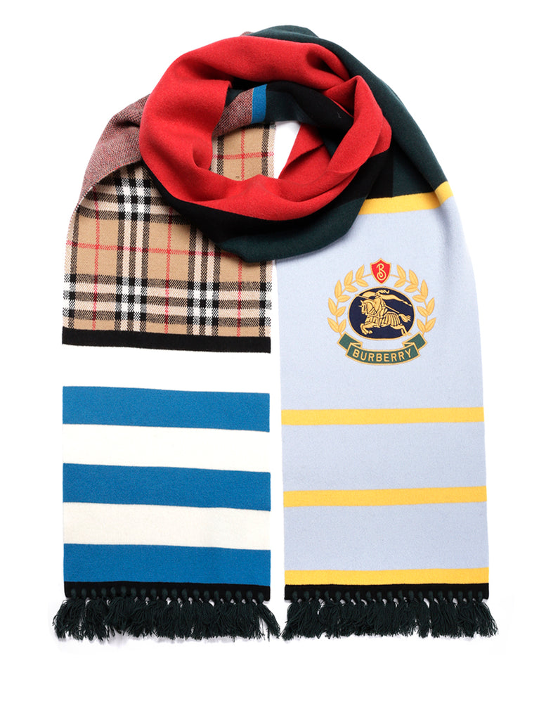 burberry color block scarf