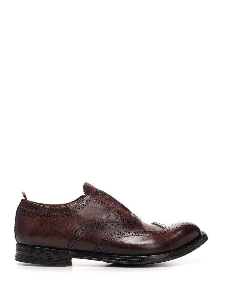 Officine Creative Laceless Brogues In Brown