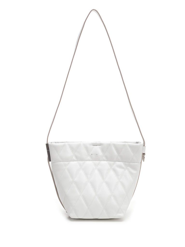 white quilted crossbody