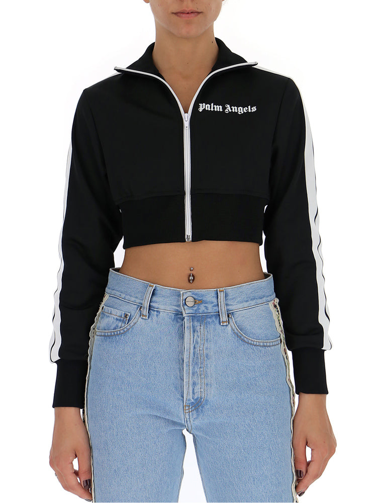 PALM ANGELS PALM ANGELS CROPPED TRACK JACKET